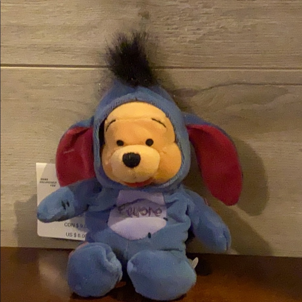 Disney Blue and Purple Eeyore Plush Toy